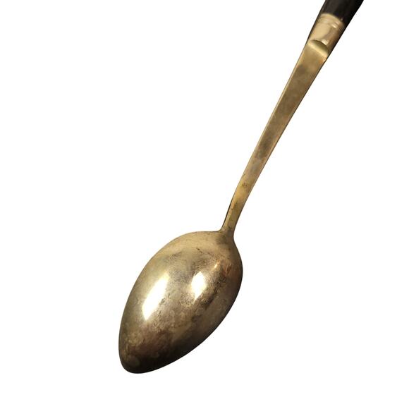 Siam Brass/Bronze Buddha Tea Spoons 7.75" Flatware Thailand Set Of 4 - Picture 5 of 16